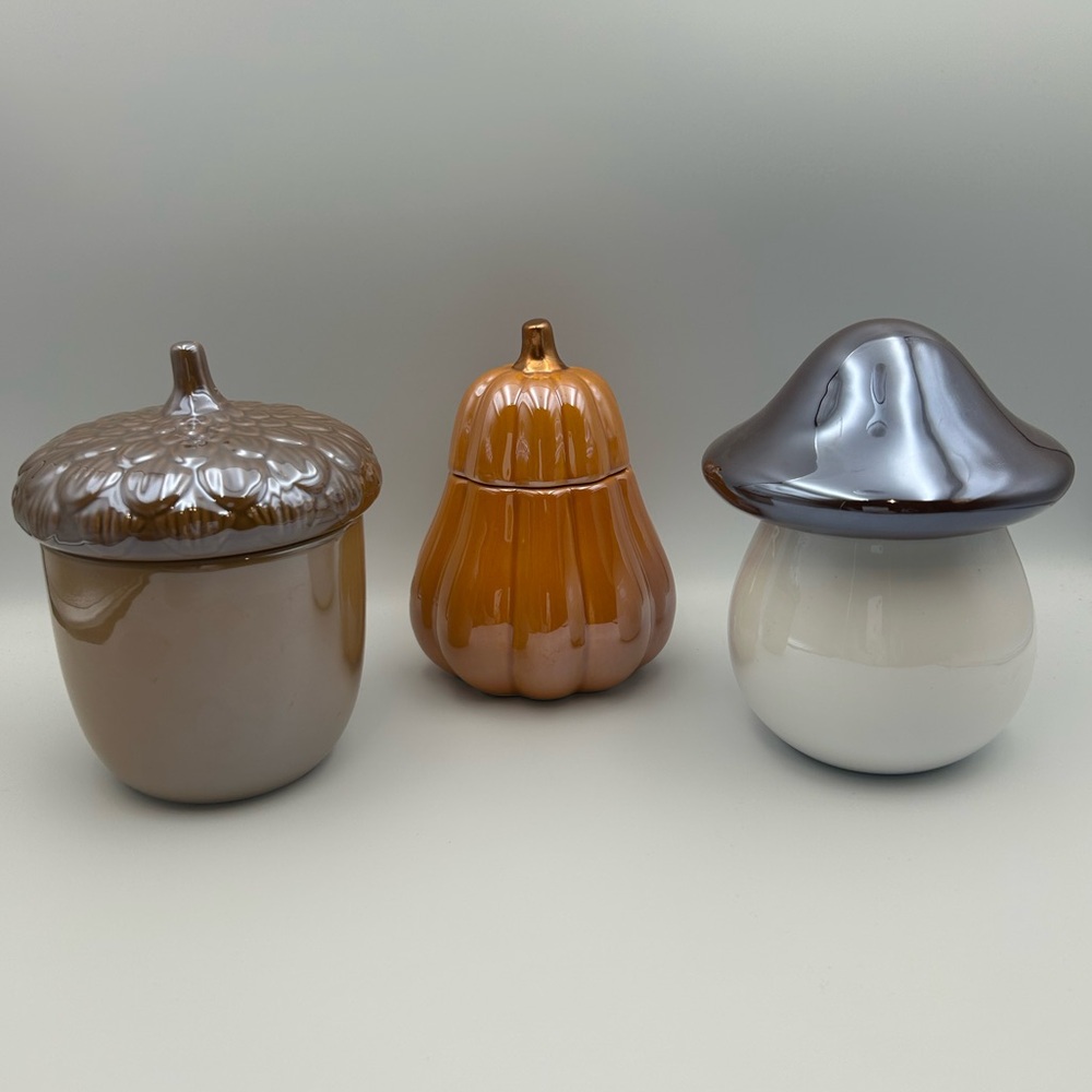 *New* Decorative Harvest Candles Set - Vanilla, Pumpkin, and Autumn Scents